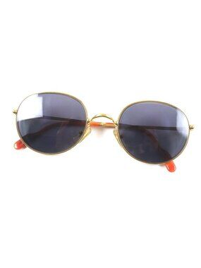 Cartier Trinity Marble Pattern Eyewear Sunglasses with Logo Gold Orange